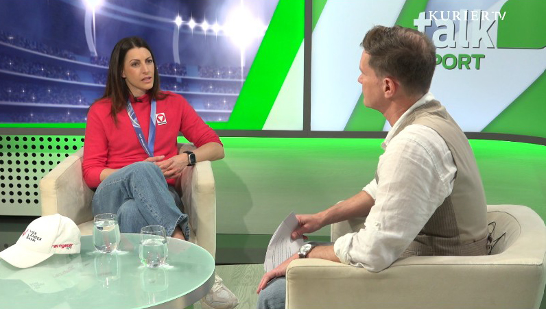 Janine Flock im Kurier-TV-Interview